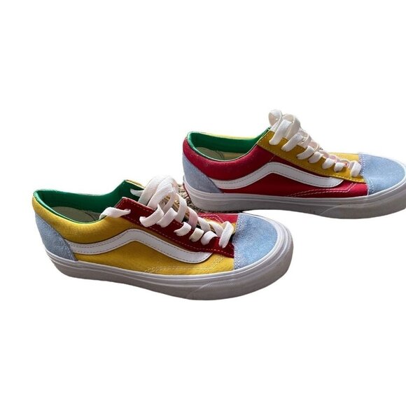Vans Yatch club Old Skool color block low top lace-up skate shoes canvas 5.5 - Picture 5 of 9